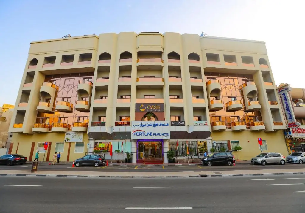 Exterior view of the Fortune Pearl Hotel building.